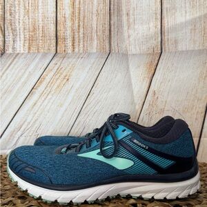 Brooks GTS18 Blue and Green Running Shoes in GUC